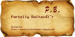 Partelly Baltazár névjegykártya